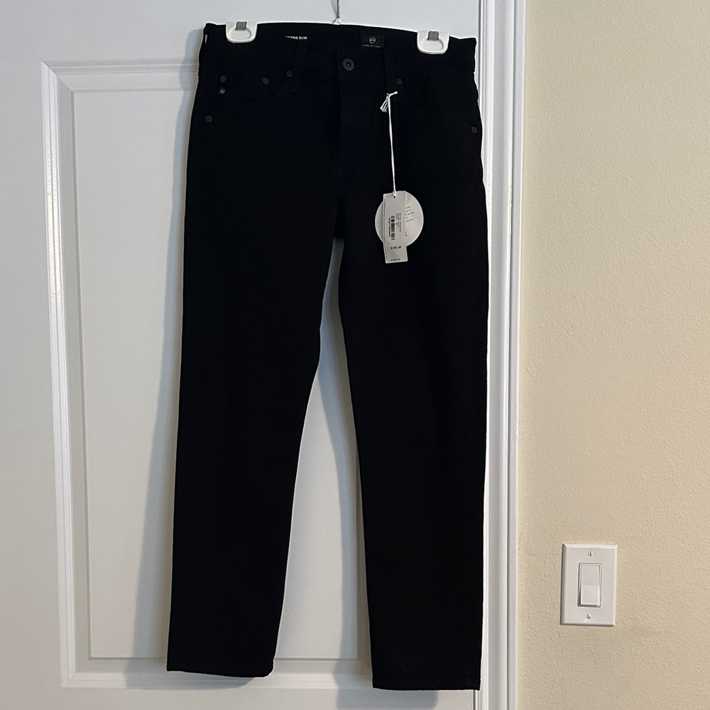 NWT - AG Adriano Goldschmied Ex-Boyfriend Slim Jeans (Black)-Size 26